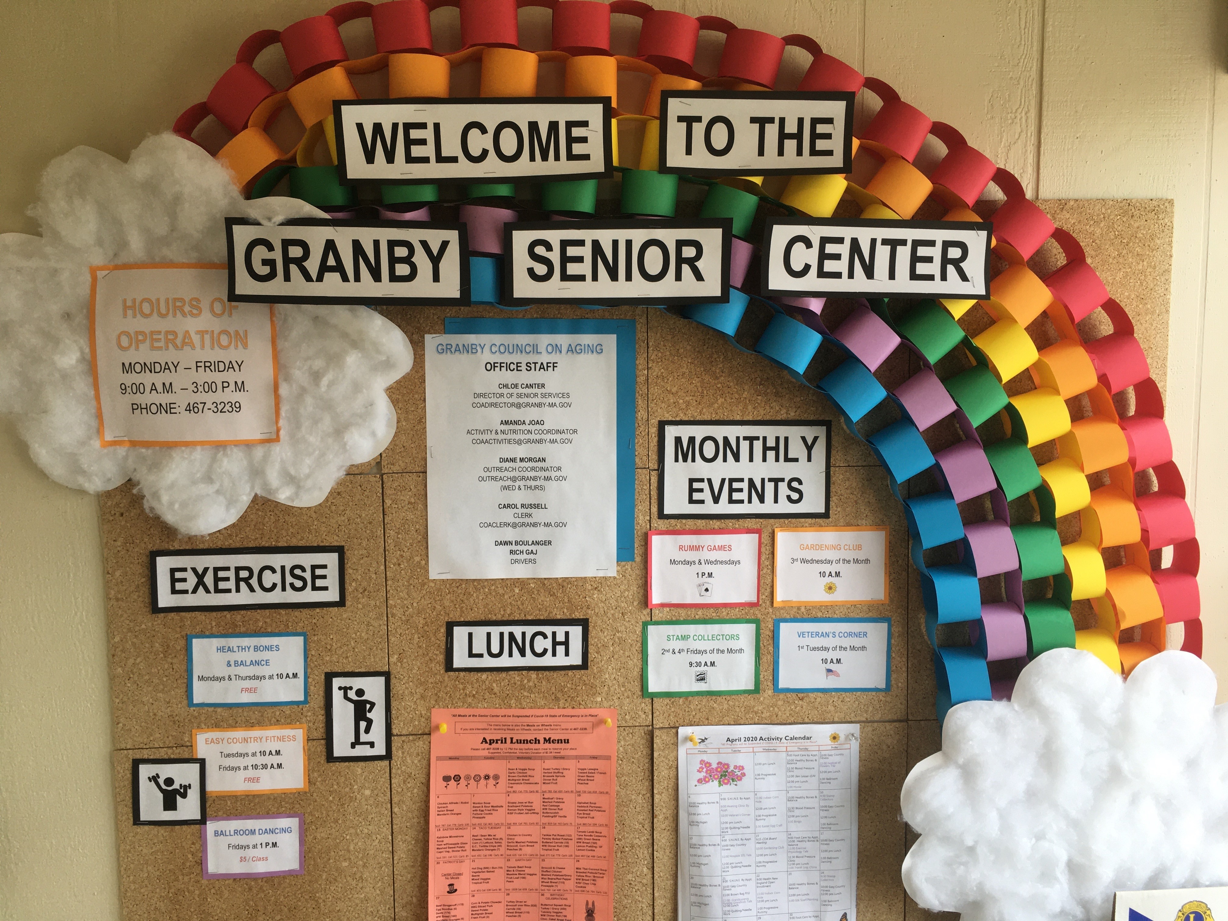 Senior Center Welcoming Bulletin Board